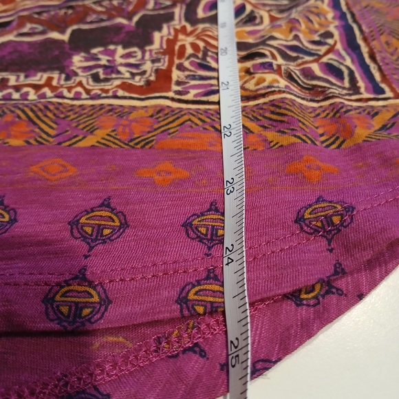 🌎Lucky Brand Persian Carpet Tee: Purple Potion  💜 Sz Small🌎 - Picture 6 of 16